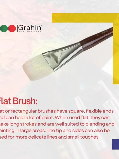 Understanding your tools is crucial. This post explains the uses of a flat brush, which is great for long strokes, blending, and covering large areas.