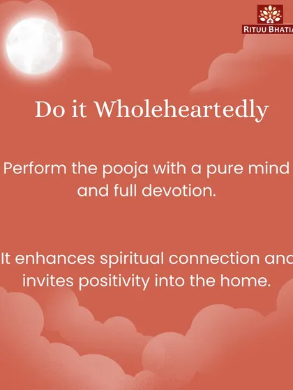 When performing the Vat Purnima pooja, or any ritual, it is essential to do it wholeheartedly. A pure mind and full devotion enhance your spiritual connection and invite true positivity into your home and life.