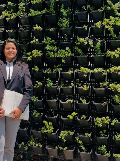 Outside Karkardooma District Court. Just like this vertical garden, my ambition is rooted in purpose, and I am always growing as an advocate.