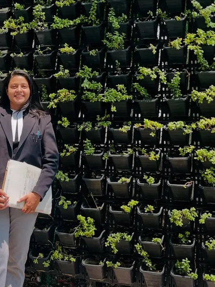 Outside Karkardooma District Court. Just like this vertical garden, my ambition is rooted in purpose, and I am always growing as an advocate.