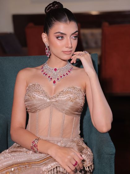 The champagne gown, a celebration of the woman who steps into love, life, and everything ahead.