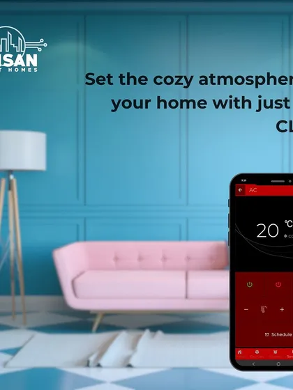 Set the cozy atmosphere of your home with just one click. Our app allows you to adjust the AC temperature and other settings to create the perfect environment before you even walk in the door.