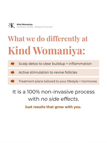 Our approach is different because we focus on results that last. We start with a scalp detox to clear inflammation, then use active stimulation to revive follicles, all with a plan tailored to your lifestyle and hormones.
