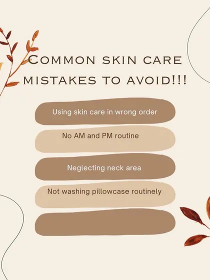 Avoiding common skincare mistakes is key to a healthy routine. This includes applying products in the correct order, having separate AM and PM routines, and not neglecting your neck.