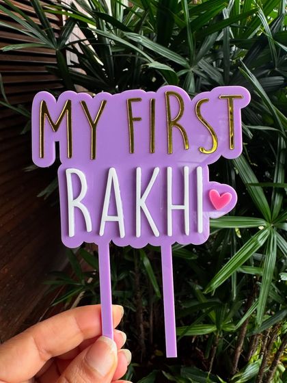 The Party Glitter - Custom Cake & Party Decorations Sleek Acrylic & Wooden Toppers photo 9