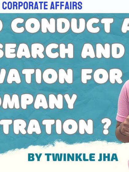 This guide explains how to conduct a name search and reservation on the MCA V3 Portal. Following these steps ensures you can get your desired company name approved without issues.