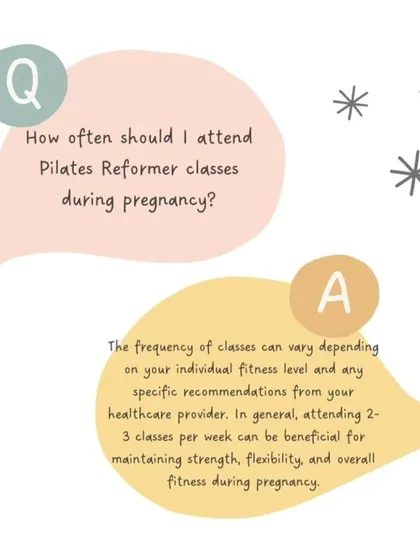 We generally recommend attending 2-3 classes per week during pregnancy to maintain strength and flexibility, but we tailor the frequency to your individual fitness level.