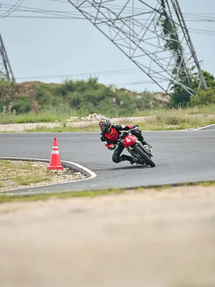 A rider shares his excitement about facing his fears on the track and coming back with a huge laugh, thanks to the confidence gained from our training.