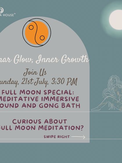 An invitation to our Full Moon Special, a meditative and immersive sound and gong bath. The full moon is a potent time to deepen your meditation practice and connect with your inner self.