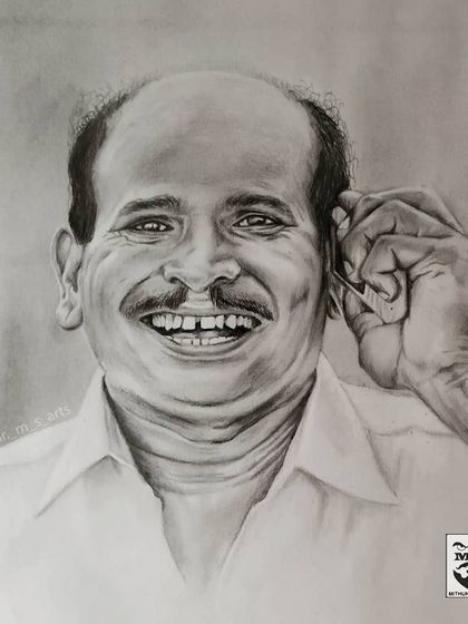 My pencil sketch tribute to "Tulunad Manikya" Arvind Bolar, a beloved actor from my home region. It's an honor to draw the figures who define our local culture.
