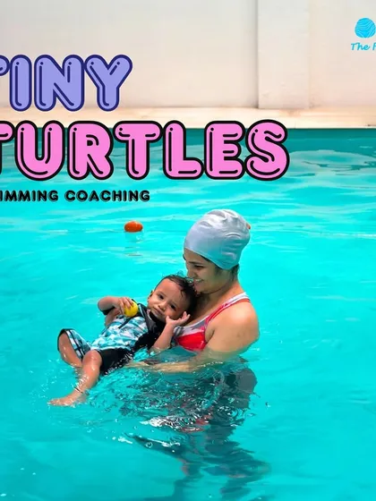 A beautiful moment between a mother and her child during a Tiny Turtles session. Our coaches ensure a supportive atmosphere for both parent and baby.