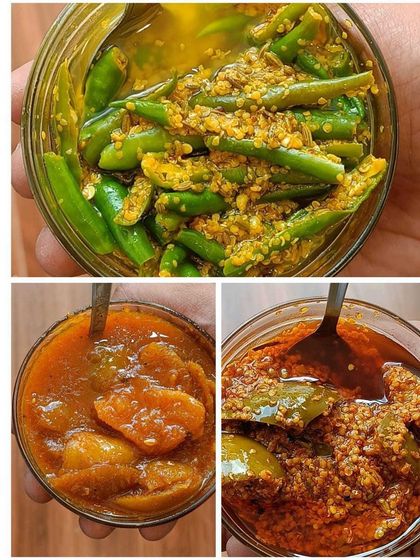 Why buy store-bought pickles when you can have fresh, homemade achar? Here is my green chilli, lemon, and mango pickle, all made with love.