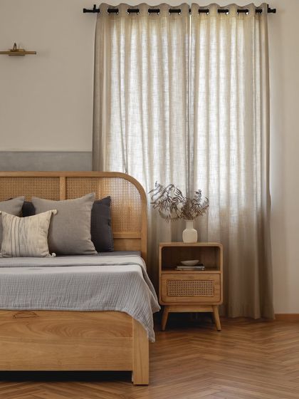 A duplicate of 141, showing the serene Japandi bedroom.