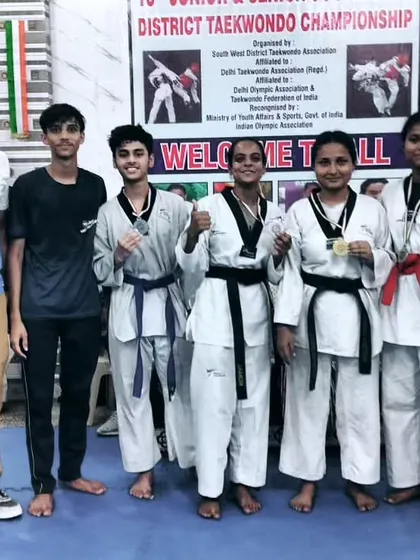 Our team of medalists from the 16th Junior and Senior South West District Taekwondo Championship.