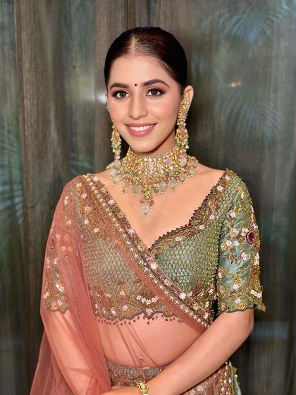 Madhuri Subbaraju - Destination Wedding Makeup Reception & Sangeet Glamour photo 29