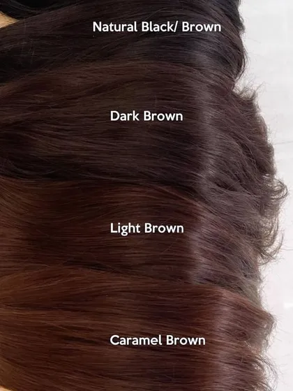 Finding the right color is key to a natural look. I offer a range of shades from natural black to caramel brown, ensuring a seamless blend with your own hair color.