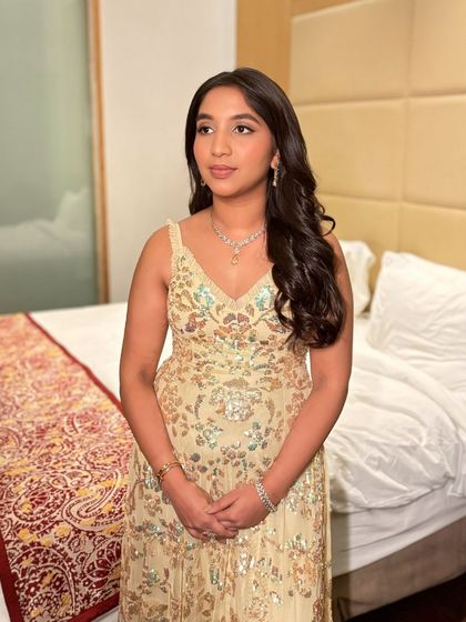 Soft glam is a trend that never fades because it's all about celebrating you. This look on Namita enhances her beautiful features and dusky skin tone perfectly.