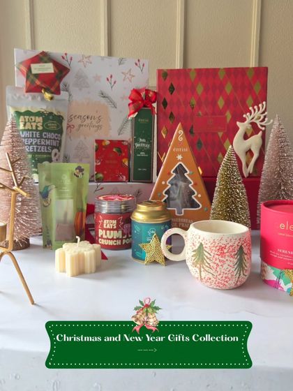An overview of my entire Christmas and New Year Gifts Collection. This image brings together all the different boxes and products to showcase the variety available.