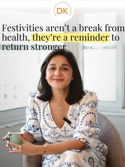 Festivities aren't a break from health, they're a reminder to return stronger. I help you enjoy celebrations and then get right back on track, feeling recharged.