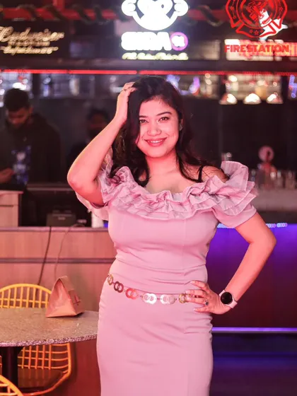 Dressed up and ready for a night out. Our venue attracts a trendy crowd, making it the perfect place to see and be seen while enjoying the party.