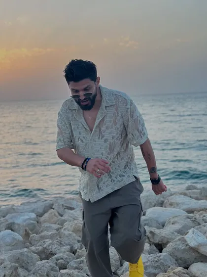 Living the dream. A shot of me by the sea at sunset, capturing a moment of peace and gratitude.