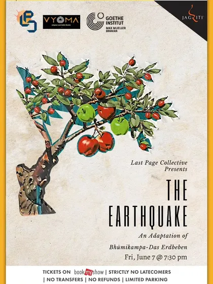 The poster for "The Earthquake," an adaptation of "Bhumikampa-Das Erdbeben."