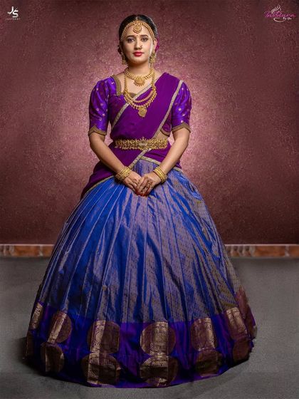 Designer Trends - Ethnic & Occasion Wear Rental Traditional Half Sarees (Langa Voni) photo 24