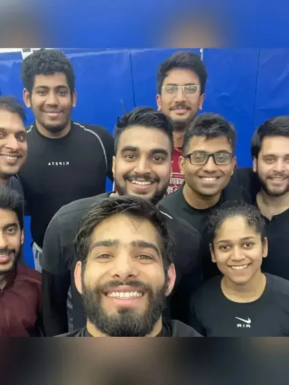 A happy, sweaty group after an intense No-Gi sparring session. This is where you test your skills.