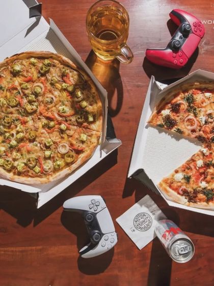 Pizza and gaming, the perfect combo. Order a couple of my large pies for your next game night. I’ll make sure you’re well-fed.