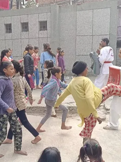 We are committed to empowering girls with the skills to feel safe and confident. This is a moment from our self-defense training camp, where we teach practical techniques for real-world situations.