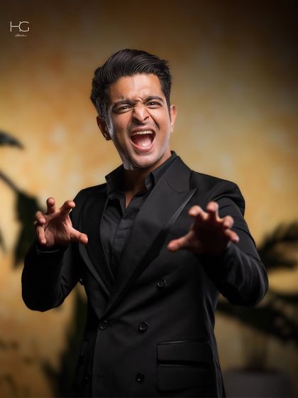 The energy of the client brings the suit to life. Ranveer Allahbadia showing the personality and confidence that a great tailored piece can inspire.