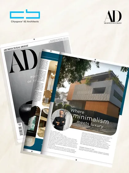 I am thrilled to be featured in Architectural Digest India. In this article, I share my design philosophy where minimalism transforms into timeless luxury, and every detail embodies clarity, precision, and intent.