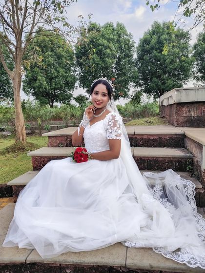 Saying 'yes' to the dress is easy when you have affordable and beautiful options like this wedding gown.