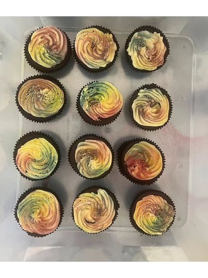 Even after the festival is over, the sweetness can linger. These Holi-themed cupcakes, with their vibrant swirls of color, are the perfect post-celebration treat to relive the joy.