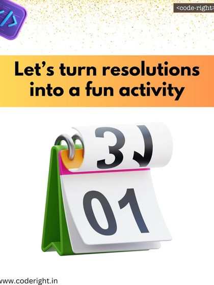 Let's turn New Year's resolutions into a fun coding activity! This helps children learn how to break down big goals into smaller, manageable steps.