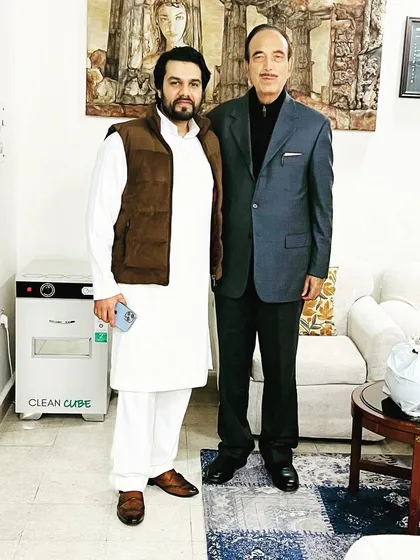 A professional meeting with Mr. Ghulam Nabi Azad. I make it a point to stay engaged with leaders on current affairs.