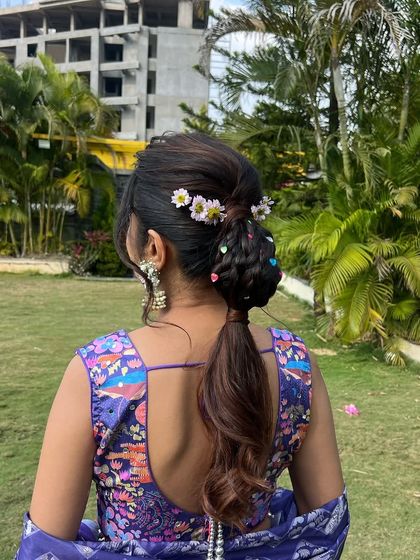 Playful Mehendi & Haldi Hair photo 26