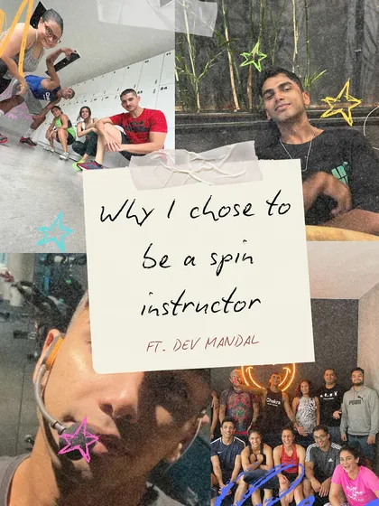 A collage celebrating Dev Mandal, one of our star instructors. If you haven't ridden with him, book a saddle and feel the magic.