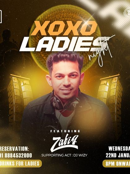 A flyer for a "XOXO Ladies Night" at Loft38. These nights are always fun, and I make sure the playlist is packed with tracks that get everyone on the dance floor.