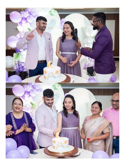 The cake cutting ceremony with family. We help plan these key moments, ensuring everyone feels included in the celebration.