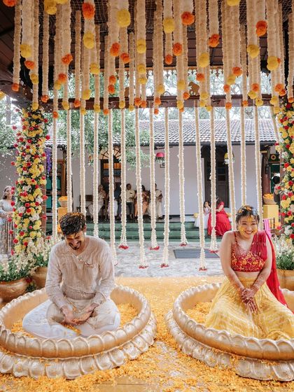 The Tales of Tradition - Wedding Planning & Design Sun-Kissed Haldi Ceremonies photo 34