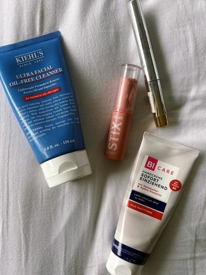 A look at my current favorite beauty basics. I share my trusted products for oily skin, like this Kiehl's facewash and ColourPop cream blush, to provide real value and recommendations to my audience.