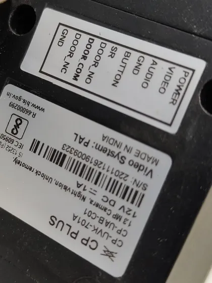 We believe in being 100% transparent. This image shows the technical details and wiring ports on the back of the unit. You can see it is a genuine, 'Made in India' product with clear labels for a professional and secure installation.