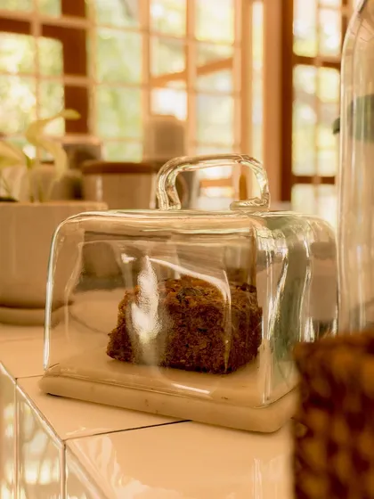Our famous banana bread, perfectly moist and full of chocolate. It is a simple, comforting treat that we have been baking since day one and it pairs beautifully with our coffee.
