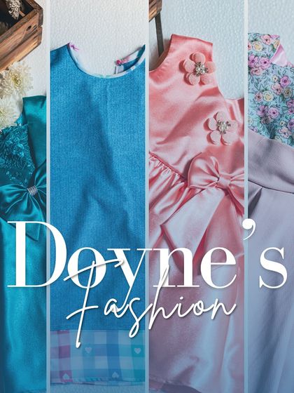 A collage graphic that captures the essence of my brand, showing a variety of colors and styles from elegant blues and pinks to playful prints.