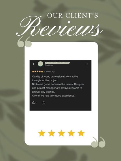 WallsToHome Interiors - Turnkey Home Interiors Our Clients' Reviews photo 7