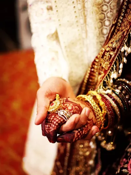 It's moments like these that make my work so special. Seeing the beautiful henna stain as part of a couple's wedding story is the best feeling.