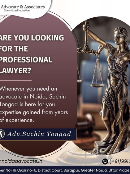 If you are looking for a professional lawyer, I am here for you. My expertise is gained from years of experience serving clients in Noida.