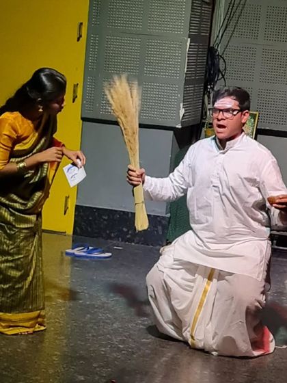 A powerful and expressive scene, demonstrating the emotional depth our actors learn to access.