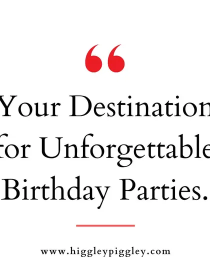 "Your Destination for Unforgettable Birthday Parties." A bold statement that I stand by with every event we host.